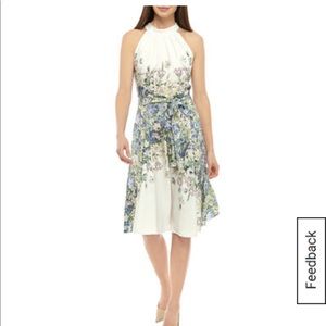 NWT: DN Designs
Women's Halter Floral Tie Waist Dress (from Belk)